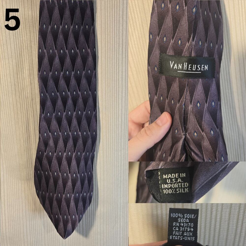 Crafters’ Vintage Tie Bundle 1 – Silk & Polyester Patterns [TSET1] - Picture 6 of 8